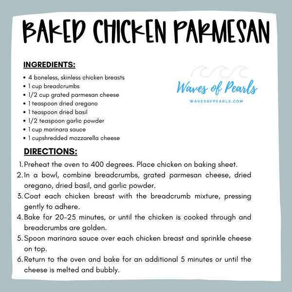 Meal Plan Monday - Baked Chicken Parm