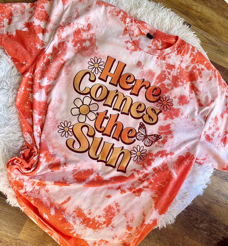 Here Comes the Sun Summer Bleached Tee