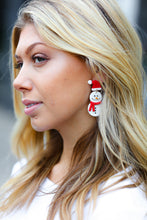 Snowman Clay Dangle Earrings