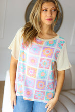 Everyday Oatmeal Flower Power Print Top