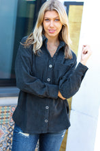 Get To It Ash Grey Corduroy Button Down Shacket