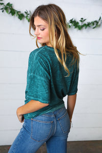 Emerald Cotton Blend COWGIRL Graphic Tee