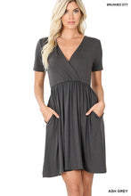 Brushed Buttery Soft Surplice Dress