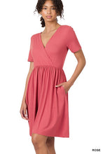 Brushed Buttery Soft Surplice Dress