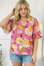 Floral Muse V Neck Blouse