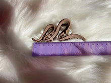 Large Hair Clip with Pearl: Cream