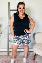 Be Bold Pink/Black Camo French Terry Pocket Shorts