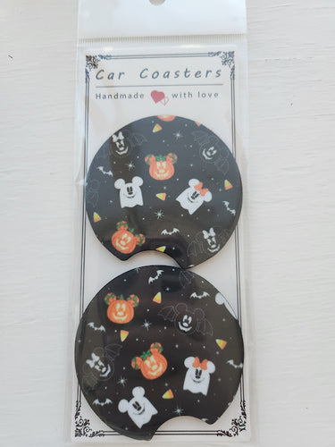 Halloween Mouse Car Coaster Set