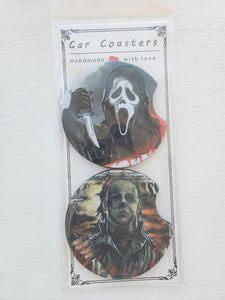 Horror Car Coaster Set