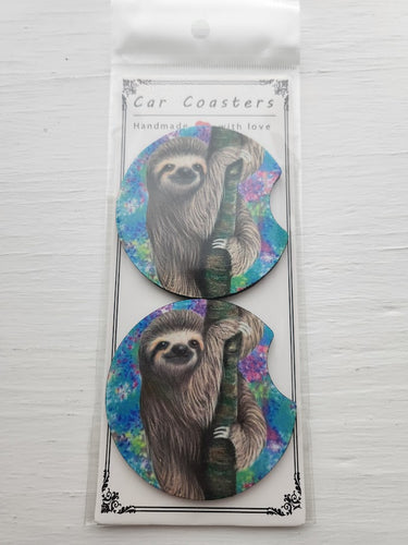 Sloth Car Coaster Set