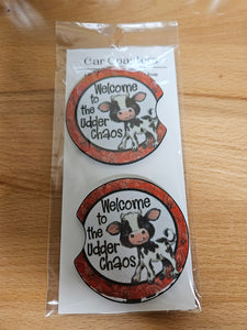 Welcome to Udder Car Coaster Set