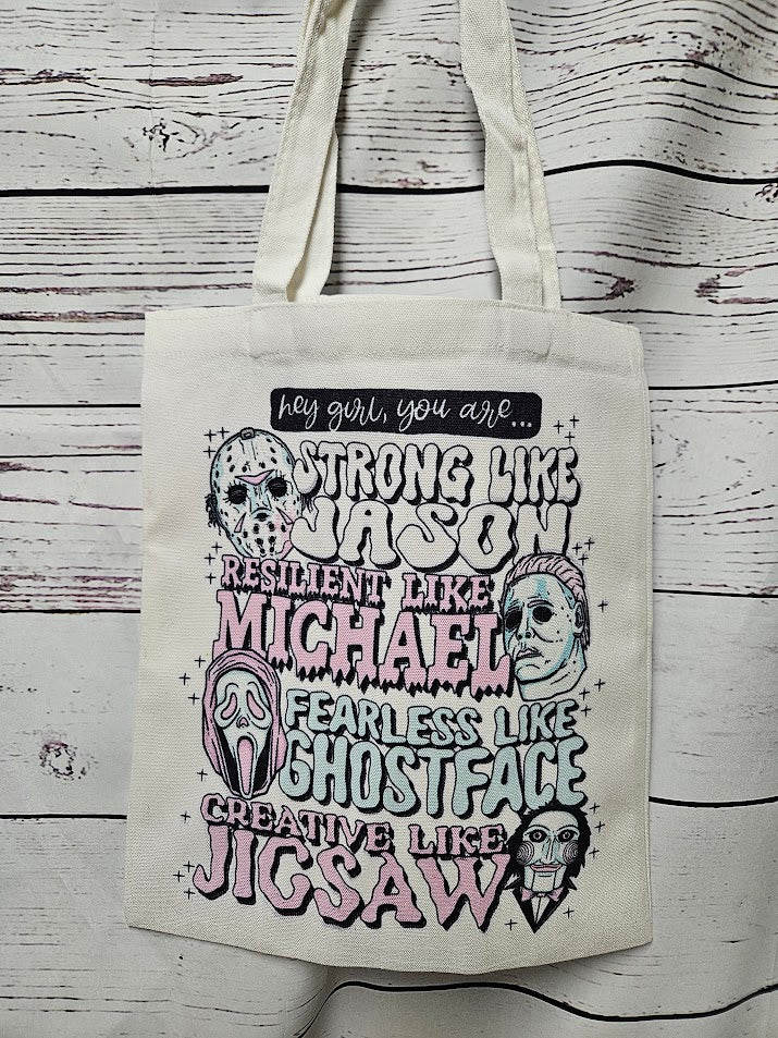 Hey Girl Horror Tote