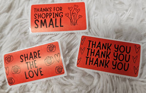 Valentine's Small Business Stickers