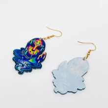 Halloween Acrylic Mask Character Printed Earrings