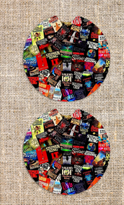 Spooky Books Car Coaster Set