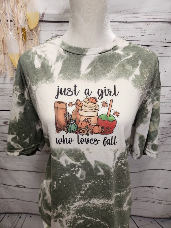 Just a Girl Who Loves Fall Graphic Tee