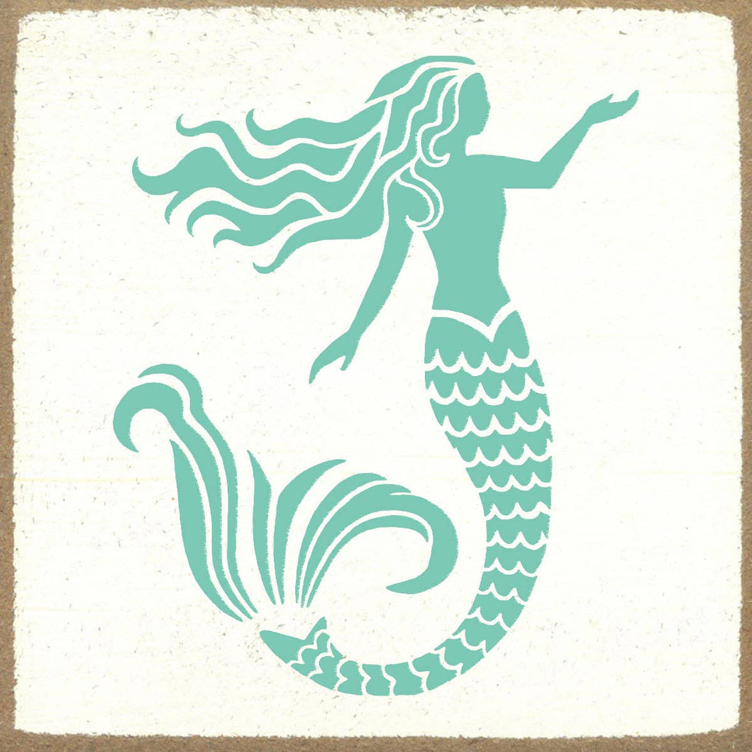 Mermaid Wood Block Sign