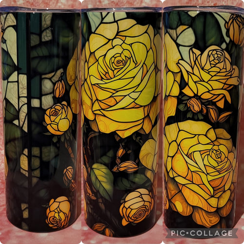 Yellow Rose Tumbler