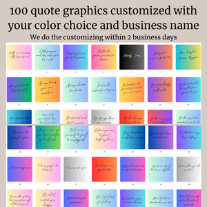 100 Inspirational Quotes Graphic Set