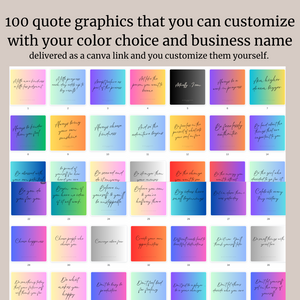 100 Inspirational Quotes Graphic Set