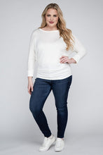 Luxe Rayon Boat Neck 3/4 Sleeve Top