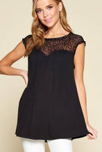 Emerald Collection - ETK-8040-PL Plus Size  Cute Animal MeshTunic Top: Black/Black / 3XL