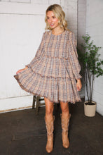 Sweet Tea on the Porch Plaid Tiered Dress