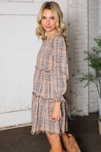 Sweet Tea on the Porch Plaid Tiered Dress