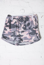 Be Bold Pink/Black Camo French Terry Pocket Shorts