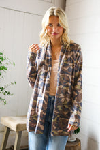 Stand Out Camo Cozy Open Cardigan