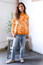 Spice at Sunrise Orange Cozy Knit Pullover