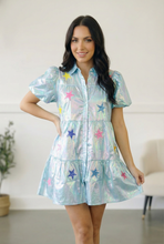 Nova Night Out Tiered Bubble Sleeve T Shirt Dress