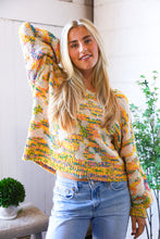 The Knit Fix Yellow Multi Chenille Pullover