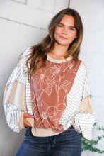 Striped and in Bloom Oversized Top