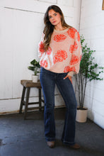 One Wild Rose Coral Cozy Sweater