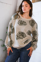 One Wild Rose Olive Cozy Sweater