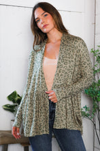 Prowl Around Peplum Open Cardigan