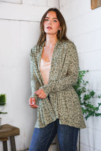 Prowl Around Peplum Open Cardigan