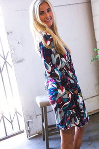 An Evening Out Navy Empire Waist Dress