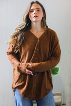 Maple Mornings Mocha Thermal Cardigan