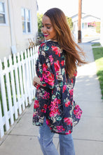 The Perfect Find Black Multicolor Floral Crochet V Neck Top
