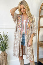 Golden Meadow Embroidered Kimono