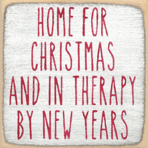 Therapy Wood Block Sign