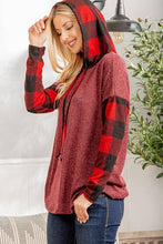 Plaid and Burgundy Top