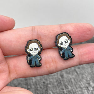 Halloween Character Acrylic Studs: Masked M