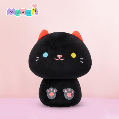 Multi Color Black Cat Plush Squish Toy