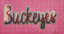 Scratch Decor - Large Buckeyes OSU Sequin Iron On Patch