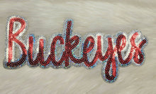 Scratch Decor - Large Buckeyes OSU Sequin Iron On Patch