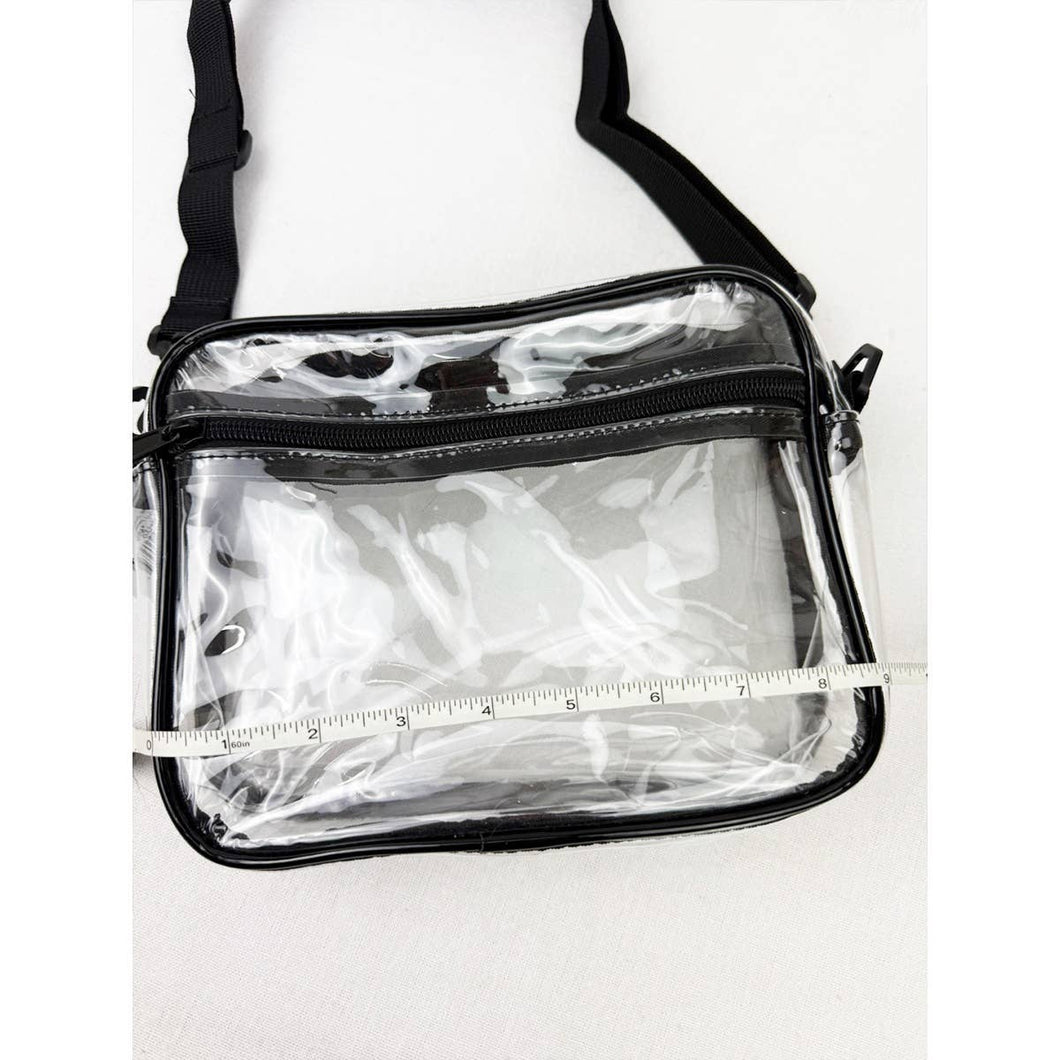 Stadium Approved Clear See Through Crossbody Bag