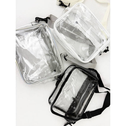 Stadium Approved Clear See Through Crossbody Bag